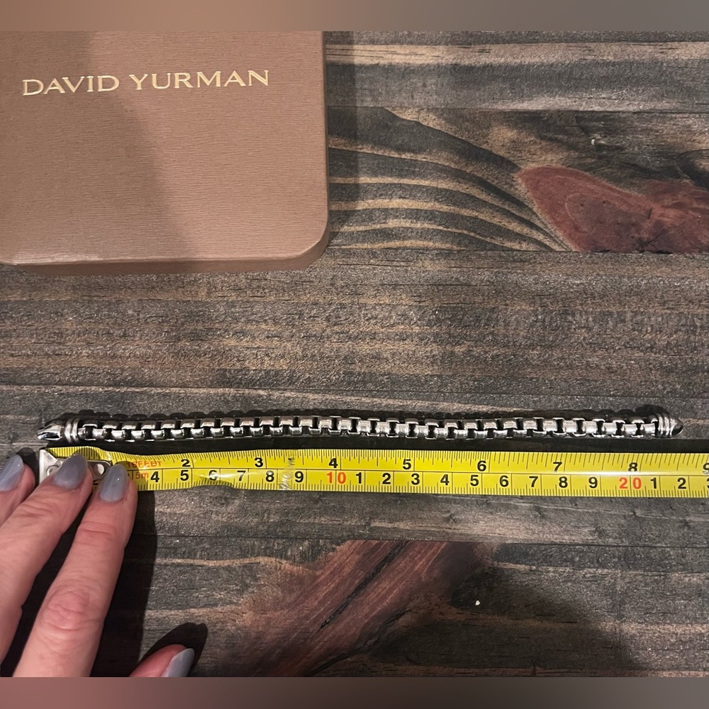 New in box David Yurman men’s box bracelet chain bracelet Authentic - Picture 6 of 7
